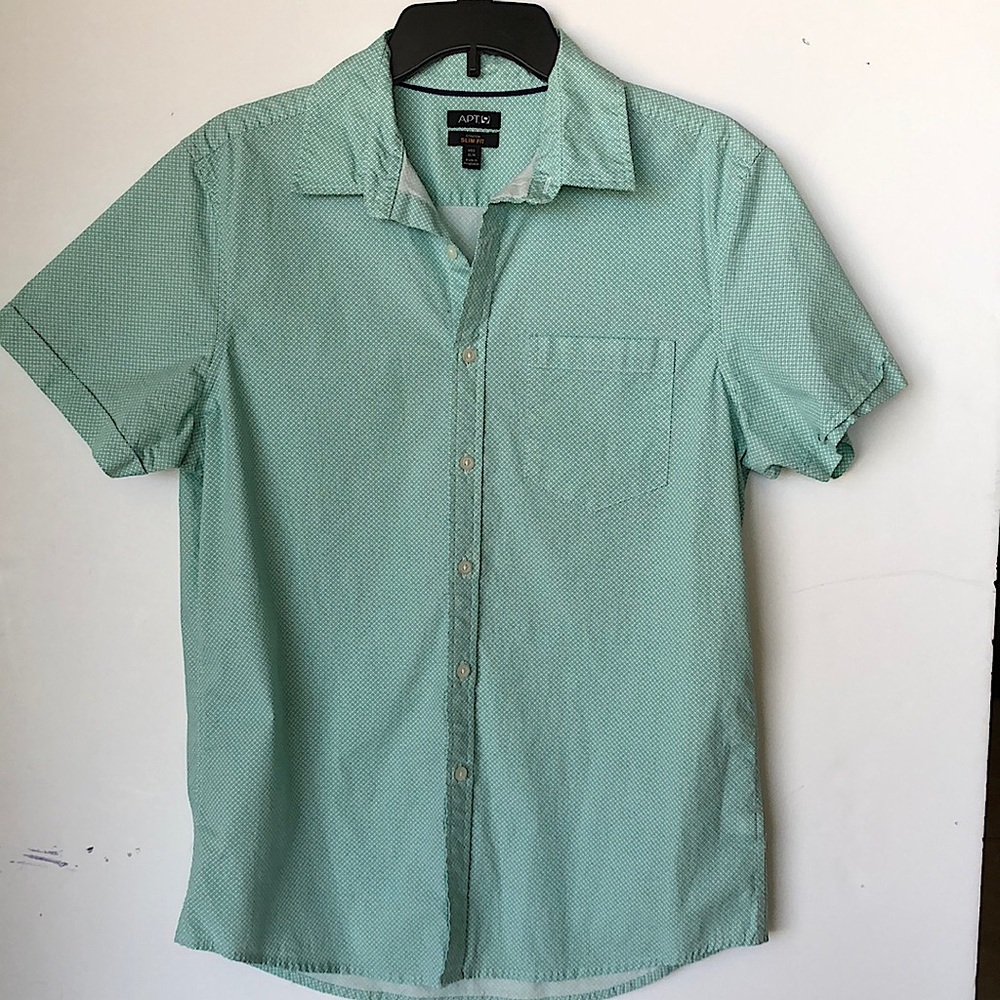 Men’s Short Sleeve Button Down, M